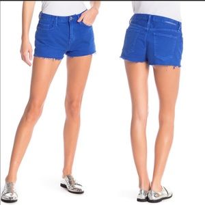 NWT Current Elliott The Boyfriend Shorts, Blue